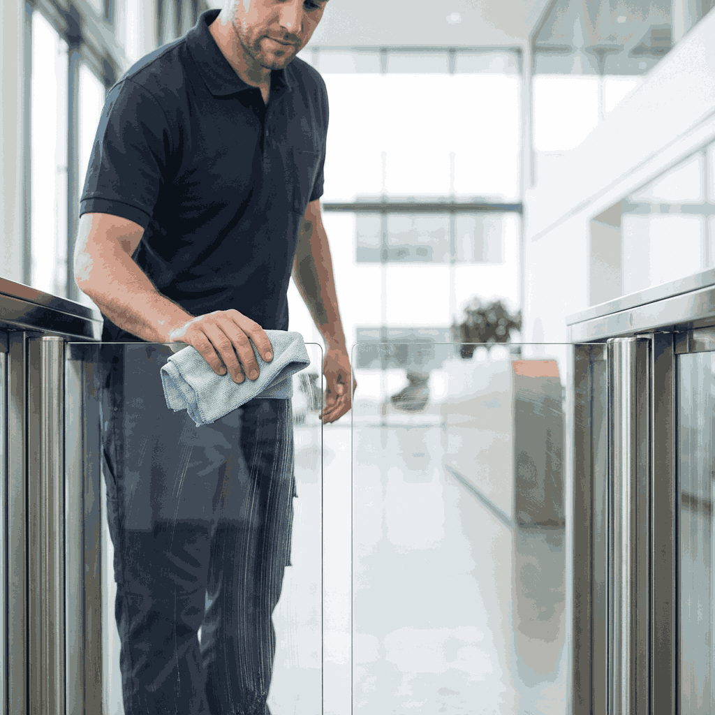 Équipe de nettoyage professionnelle